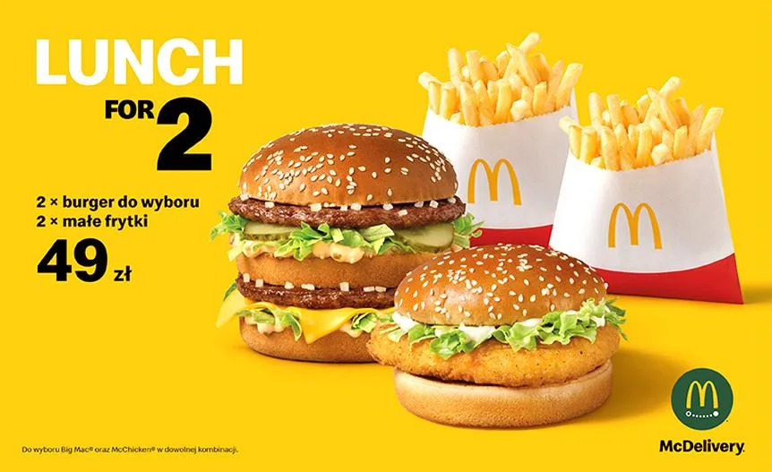 McDonald's dostawa jedzenia