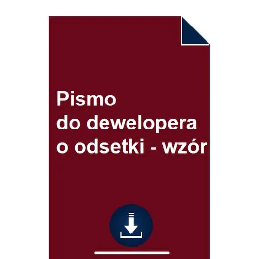 Odsetki od dewelopera