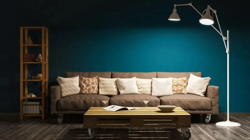 Wybór farby do salonu z aneksem